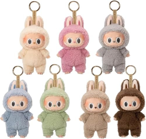 LAIJUHM 𝐋𝐚𝐛𝐮𝐛𝐮 Plush Doll, Plush Toy Set Vinyl Hanging Card,The Monsters for Modern Home Decor, Box Figures La bubu,Collectible Toy Set (7pcs) | Amazon (US)