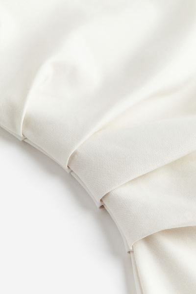 Draped Dress - White - Ladies | H&M AU | H&M (AU)