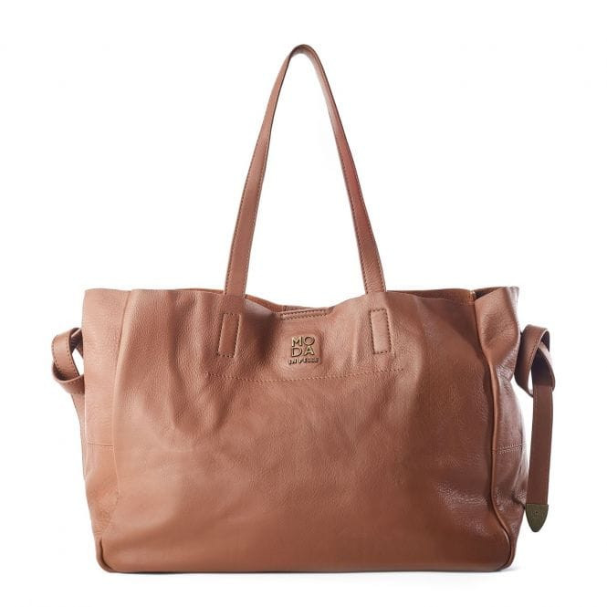 Indiana Bag Tan Leather | Moda in Pelle UK