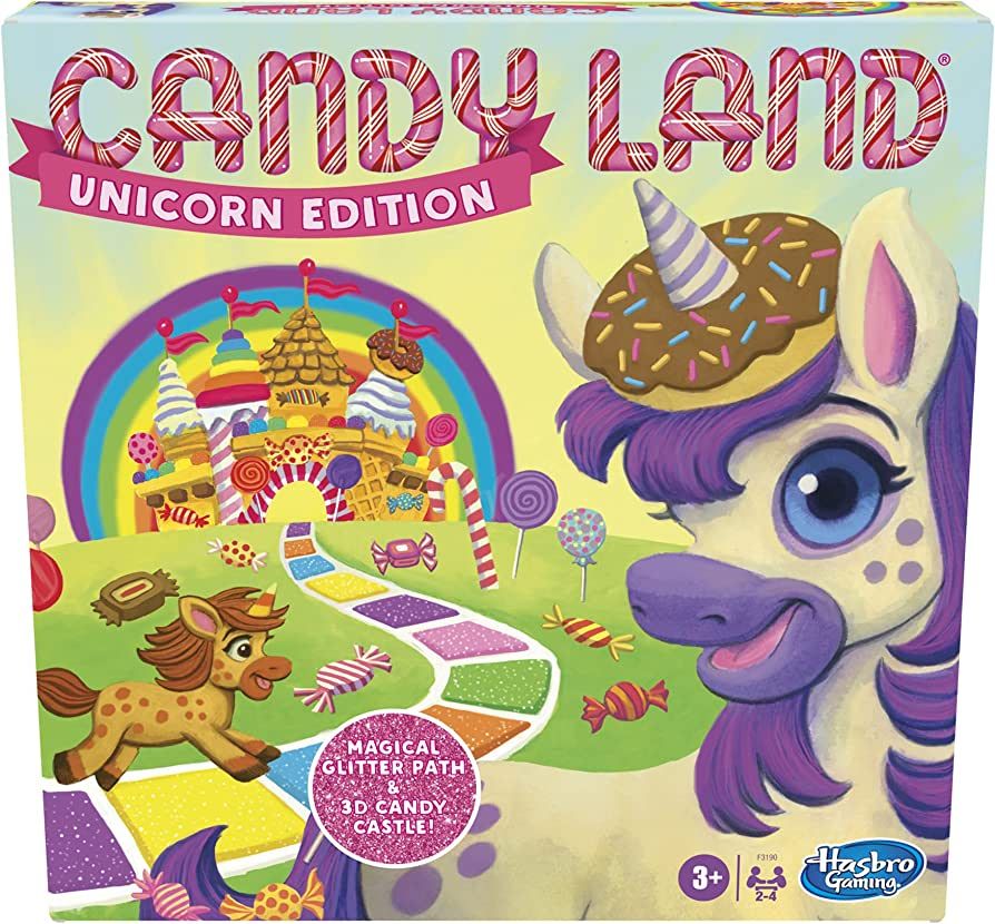 Candy Land Unicorn Edition Toddler Games, Unicorn Toys, Perfect Kids Gifts, Board Games, Ages 3 a... | Amazon (US)