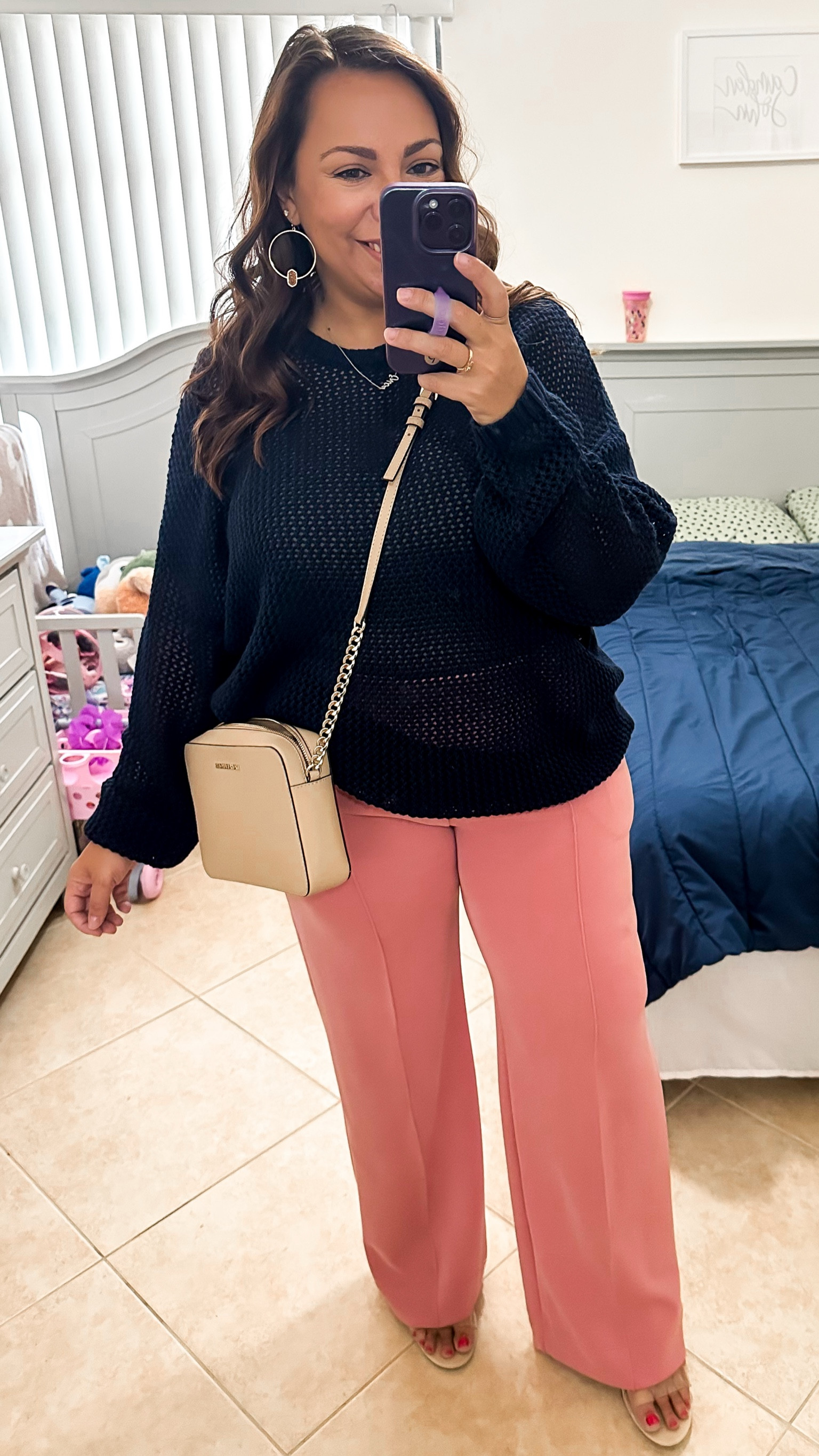 • sweater & bodysuit - nuuds (code: Erica33002)
• pants & wedges - Target
• purse - Michael Kors 
• earrings - Kendra Scott 

#LTKFindsUnder50 #LTKFindsUnder100 #LTKMidsize