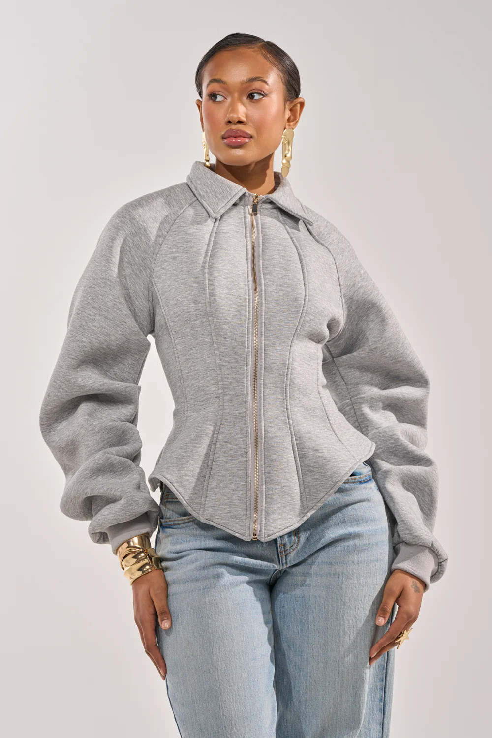 AKIRA Money Talks Neoprene Jacket | Size 1X | AKIRA