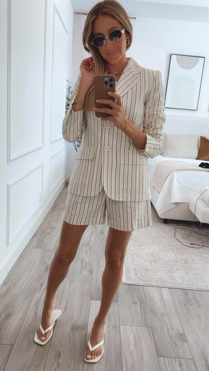 Linen shorts and blazer set! Love this combo here! Runs tts , wearing a size small 


#LTKStyleTip #LTKSeasonal #LTKOver40