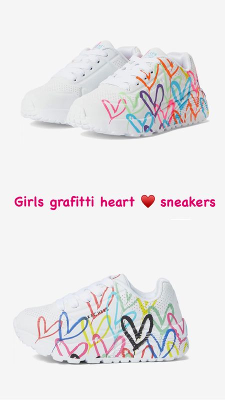 Girls sneakers 
Toddler sneakers 
Kids sneakers
Graffiti heart sneakers
Skechers for kids 


#LTKFind #LTKshoecrush #LTKkids