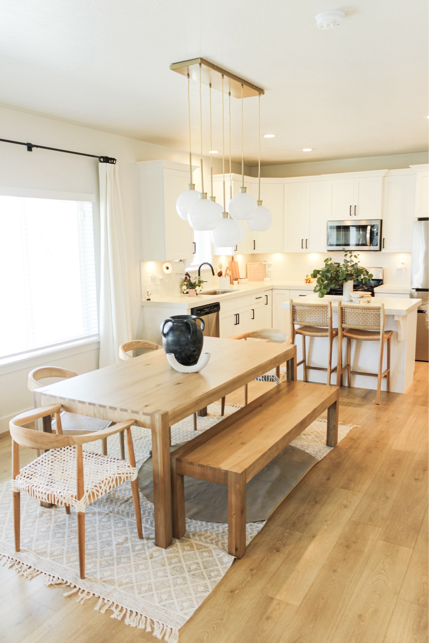 Dining room decor , home decor , boho Scandinavian interiors, bright interiors 

#LTKhome