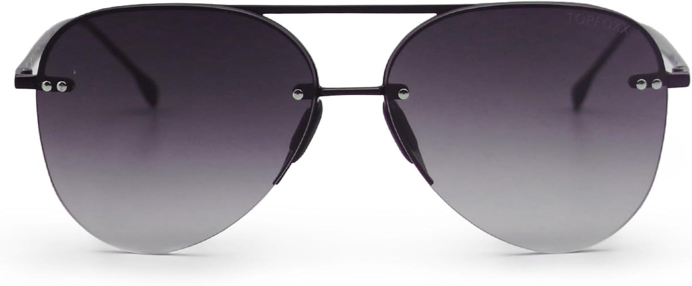 TOPFOXX - Megan 2 - Black Aviator Sunglasses for Women - Total UV400 Protection - Classic Pilot S... | Amazon (US)