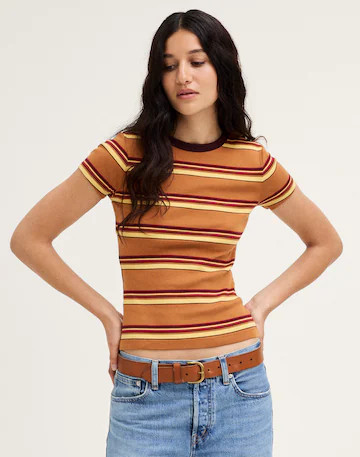 The '90s Crewneck Tee in Compact Cotton | Madewell
