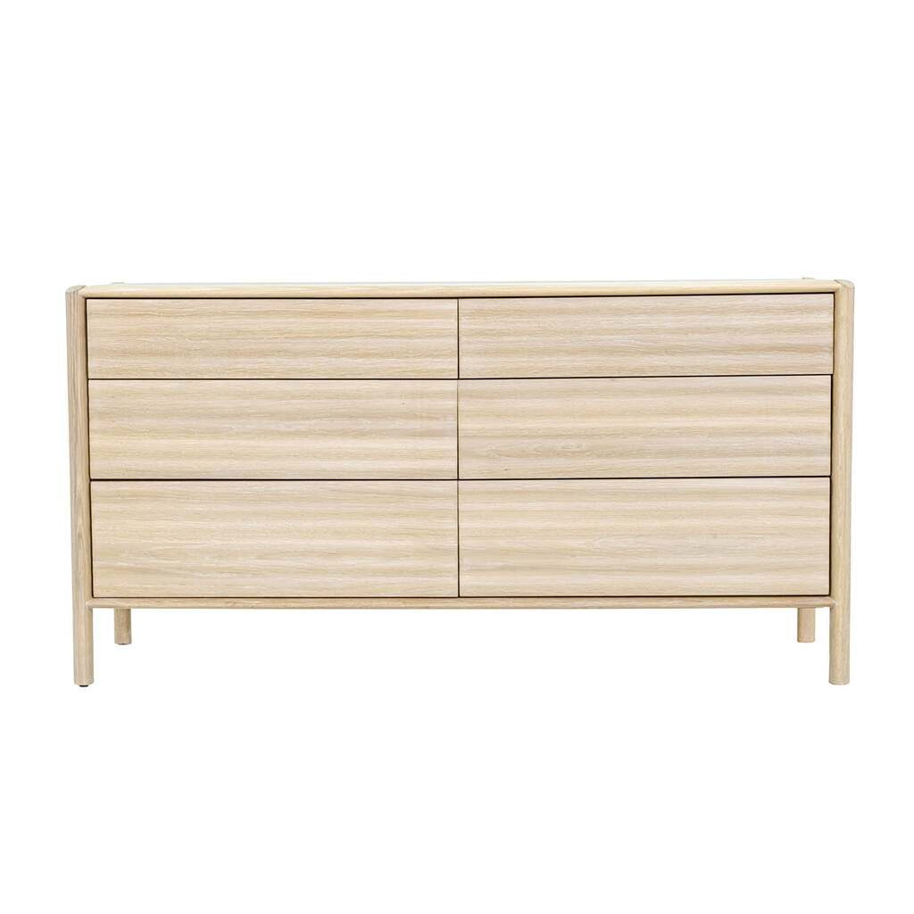 Runway 6 Drawer Dresser In Light Oak | 1stopbedrooms
