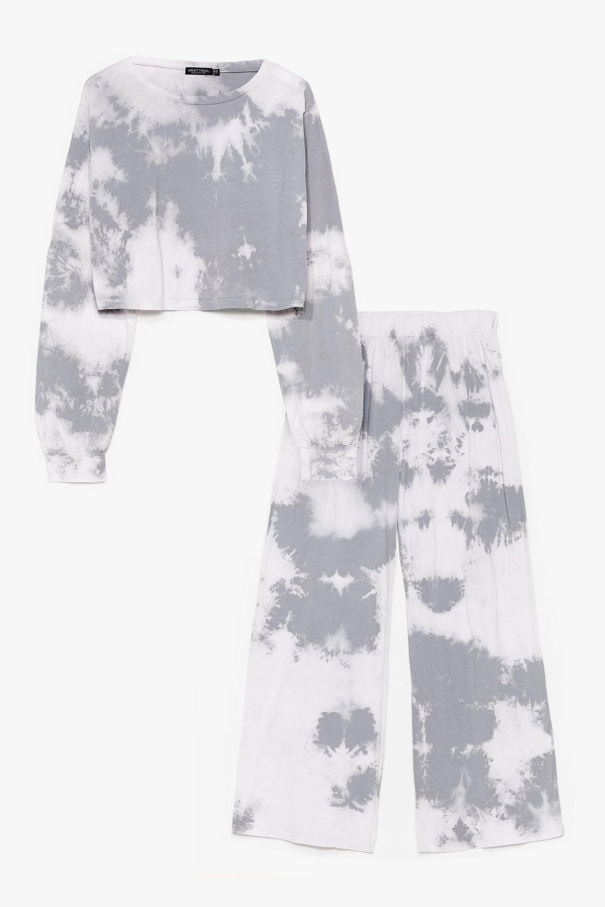 Good Vibes Only Tie Dye Wide-Leg Pants Set | NastyGal (US & CA)