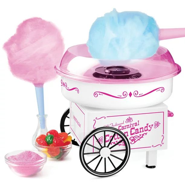 Nostalgia PCM325WP Vintage Hard & Sugar-Free Candy Cotton Candy Maker | Walmart (US)