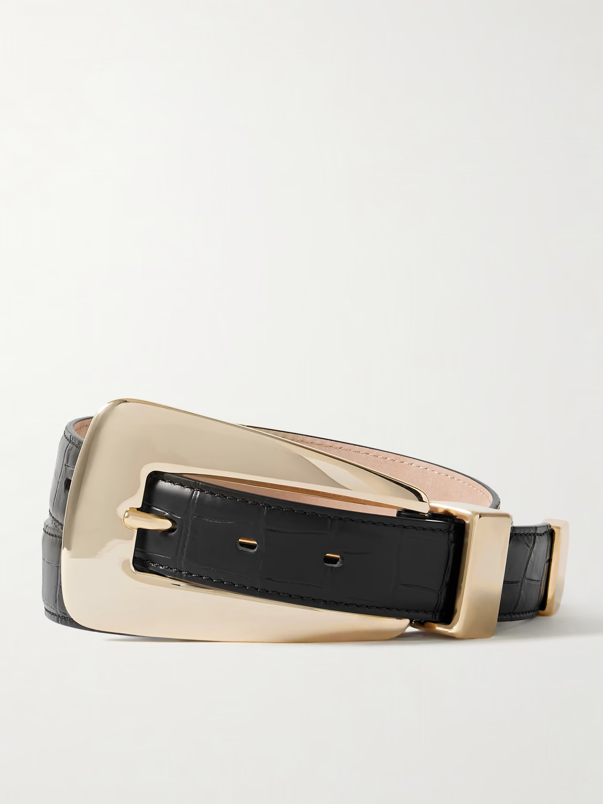 KHAITE - Lucca Leather Belt - Black | NET-A-PORTER (US)