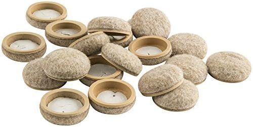 Super Sliders 4318595N Formed Felt 1" Furniture Movers for Hard Surfaces (20 Piece) - Oatmeal, Ro... | Amazon (US)