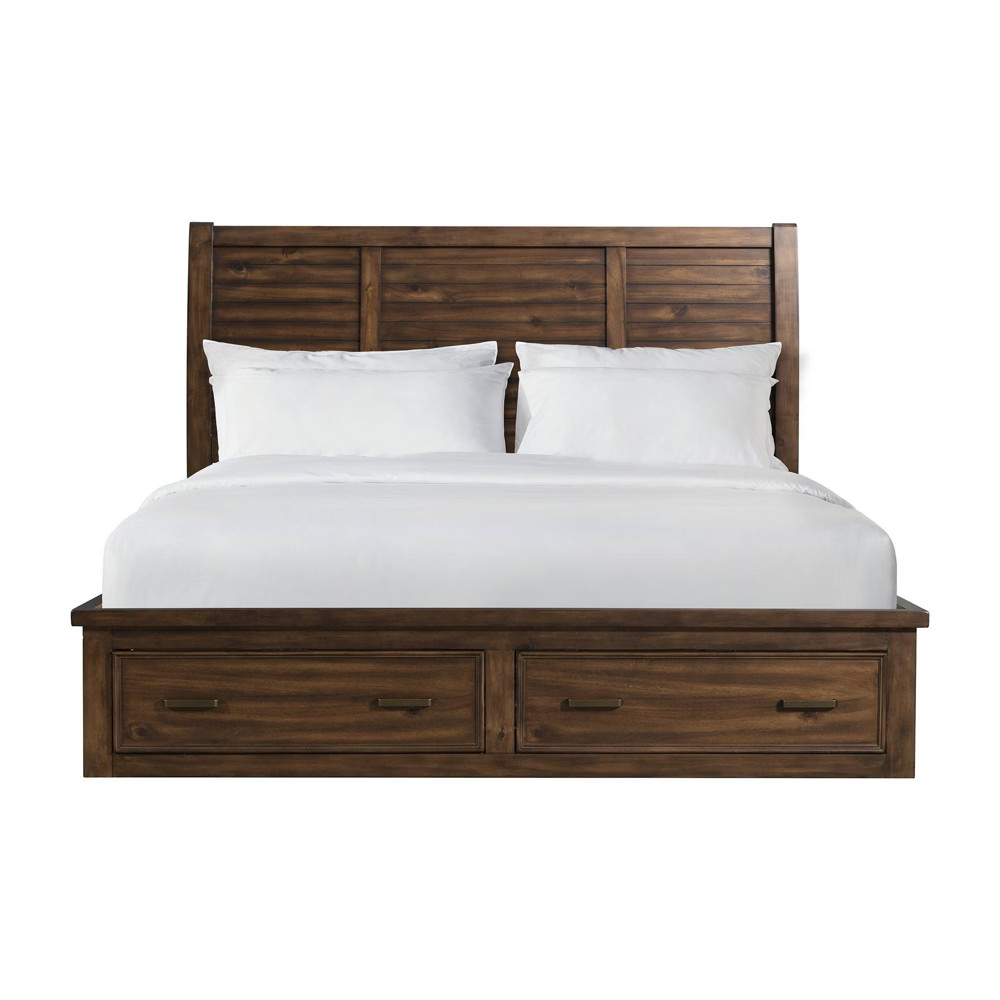 King Damen 6 Drawer Platform Storage Bed Chestnut - Picket House Furnishings | Target