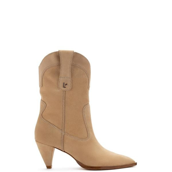 Thelma Boot In Sand Suede | Larroude