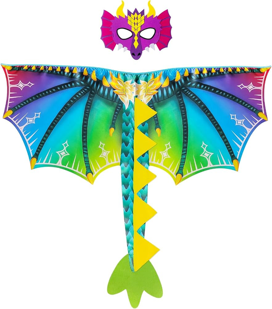 D.Q.Z Toddlers Dragon-Wings Costume for Kids Dinosaur Toys Gifts for 4 Years old Boys Girls Birth... | Amazon (US)