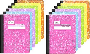 Mead Composition Book, 12 Pack of Cute Notebooks, College Ruled paper, Hard Cover 100 sheets (200... | Amazon (US)