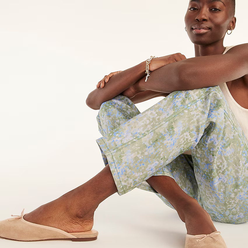 Zoe ballet mules in suede | J. Crew US