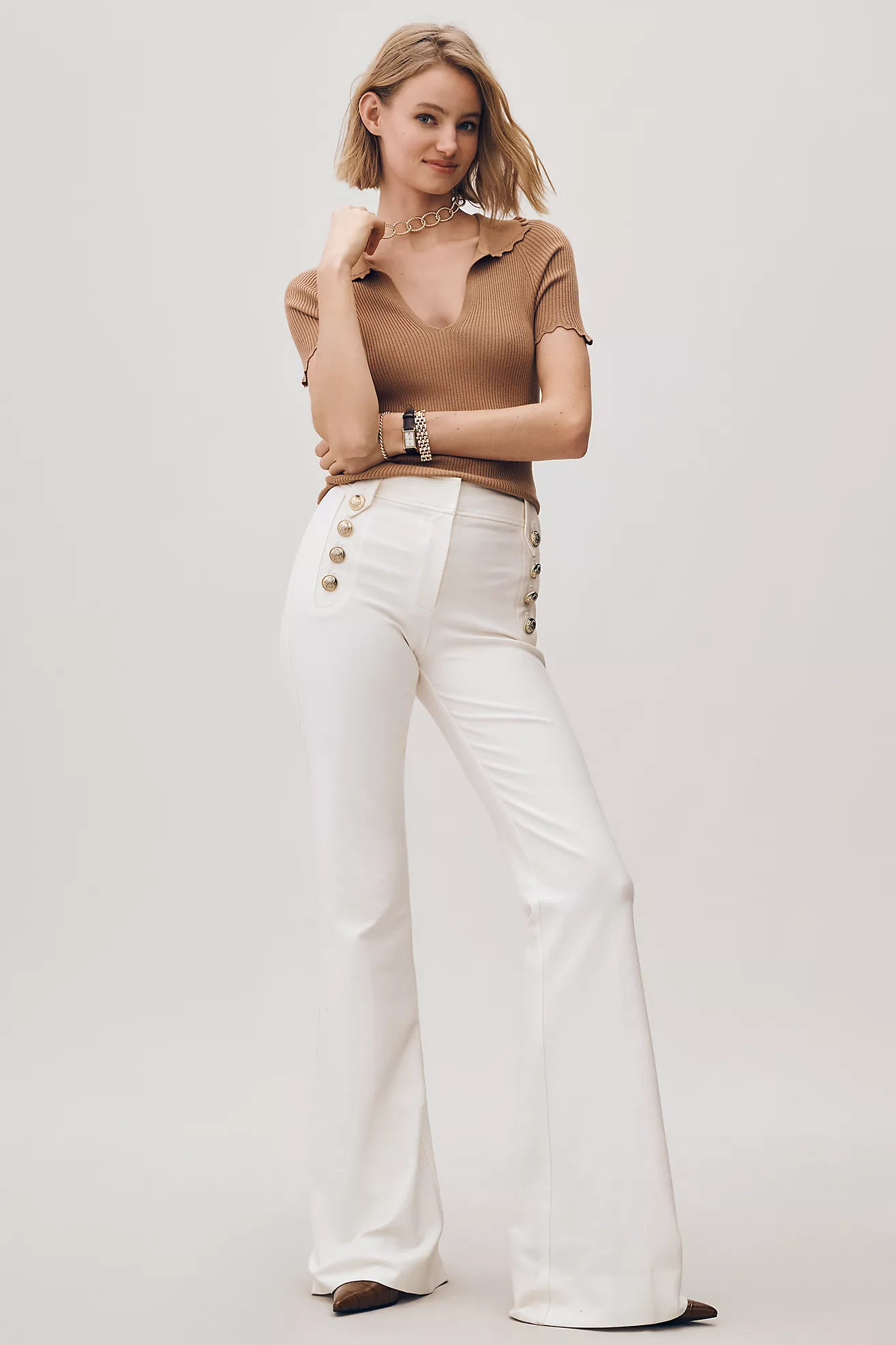 Derek Lam 10 Crosby Robertson Flare Pants | Anthropologie (US)