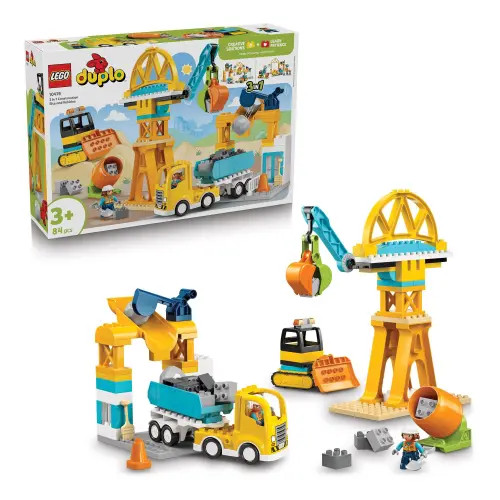 LEGO® DUPLO® 3-In-1 Construction Site and Vehicles - 10476 in Multicolored at Nordstrom | Nordstrom