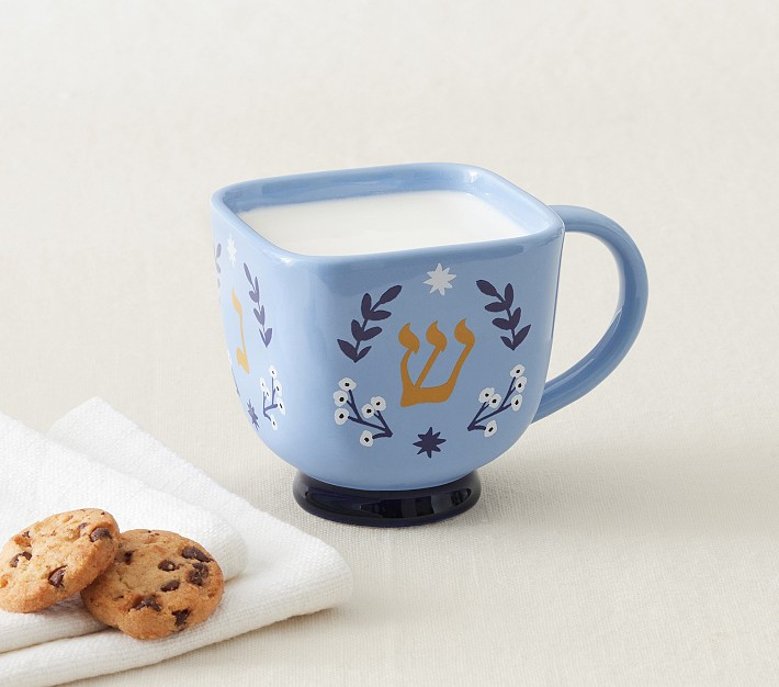 Rifle Paper Co. Hanukkah Shaped Mug | Pottery Barn Kids