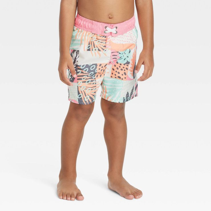 Toddler Boys' Leaf Printed Swim Shorts - Cat & Jack™ | Target