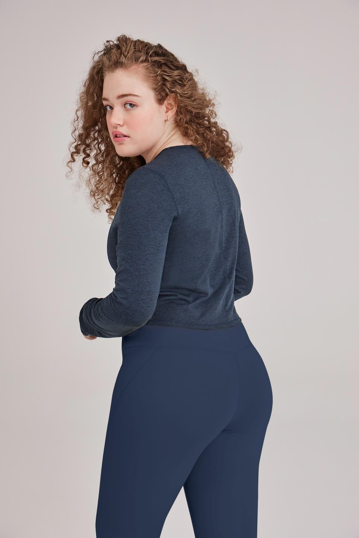 Midnight ReSet Cropped Long Sleeve | Girlfriend Collective