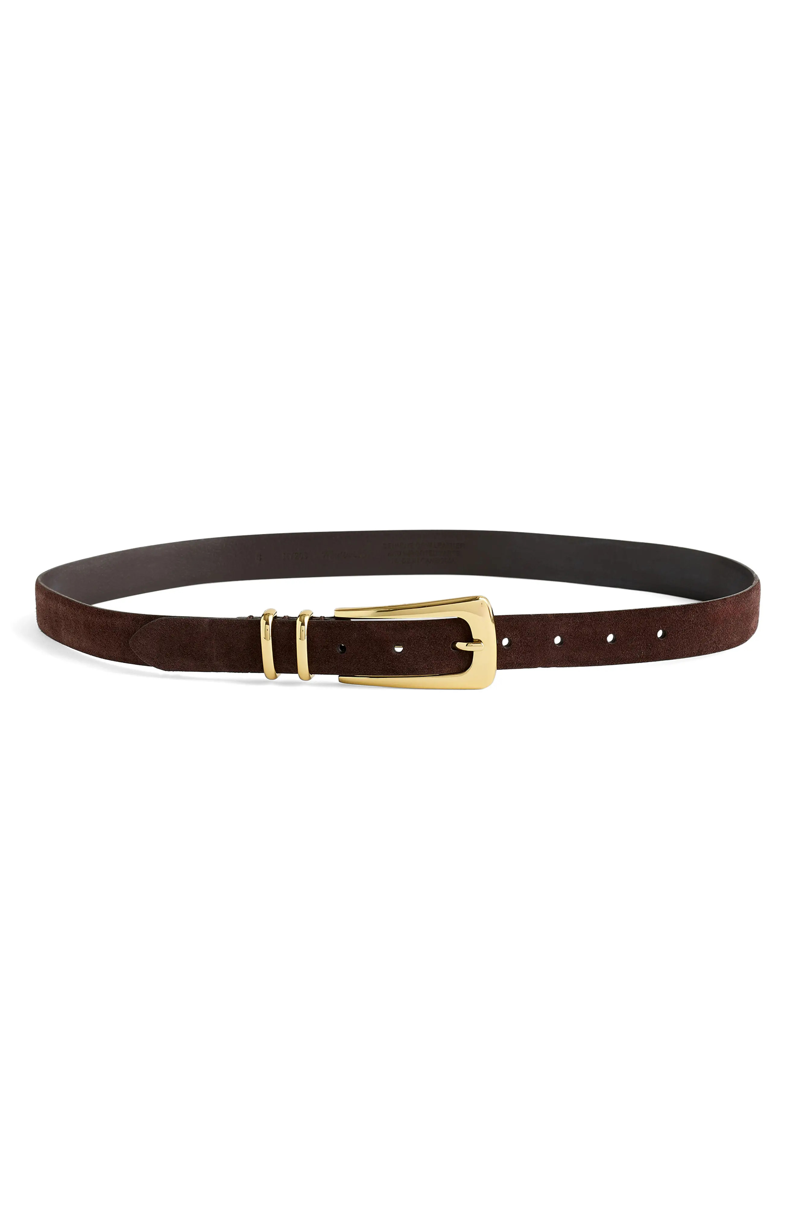 Madewell Elongated Buckle Suede Belt (Women) | Nordstrom | Nordstrom