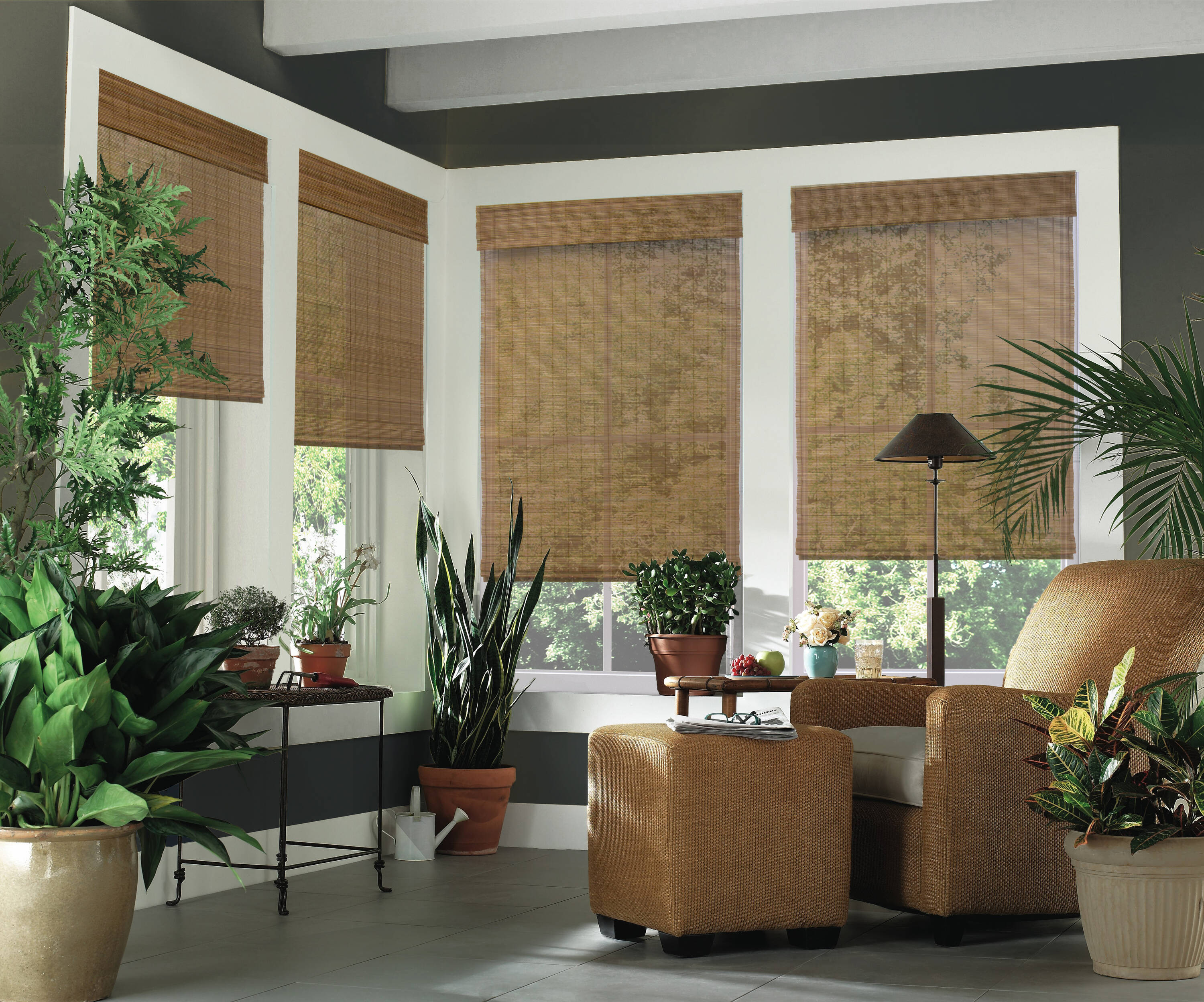Style Selections  Custom Natural Woven Natural Shade | Lowe's