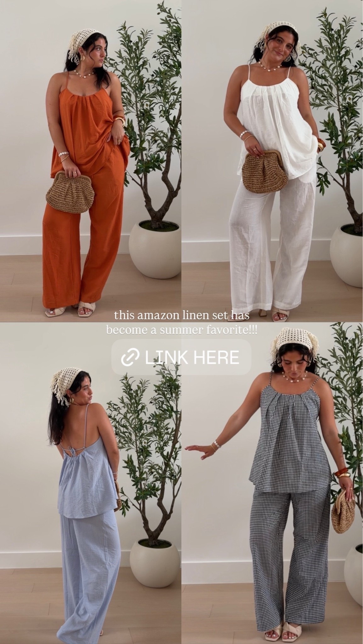 ive been loving these linen sets for summer! wearing size M <3 #LinenSet #SummerOutfit

#LTKootd #LTKSeasonal #LTKSaleAlert
