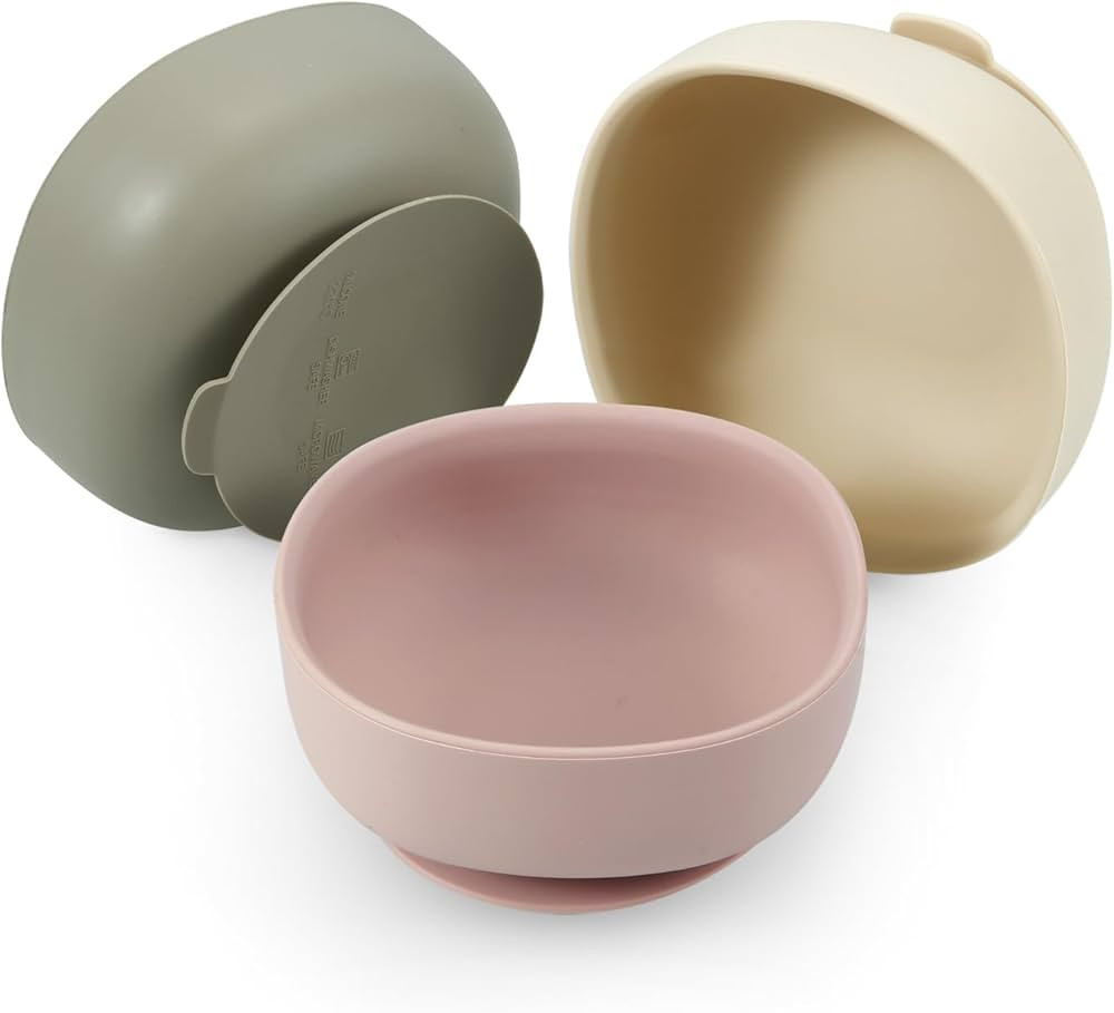 PandaEar 3 Pack Silicone Suction Bowls for Baby Toddler Infant Kids| Baby Food Bowls First Stage ... | Amazon (CA)