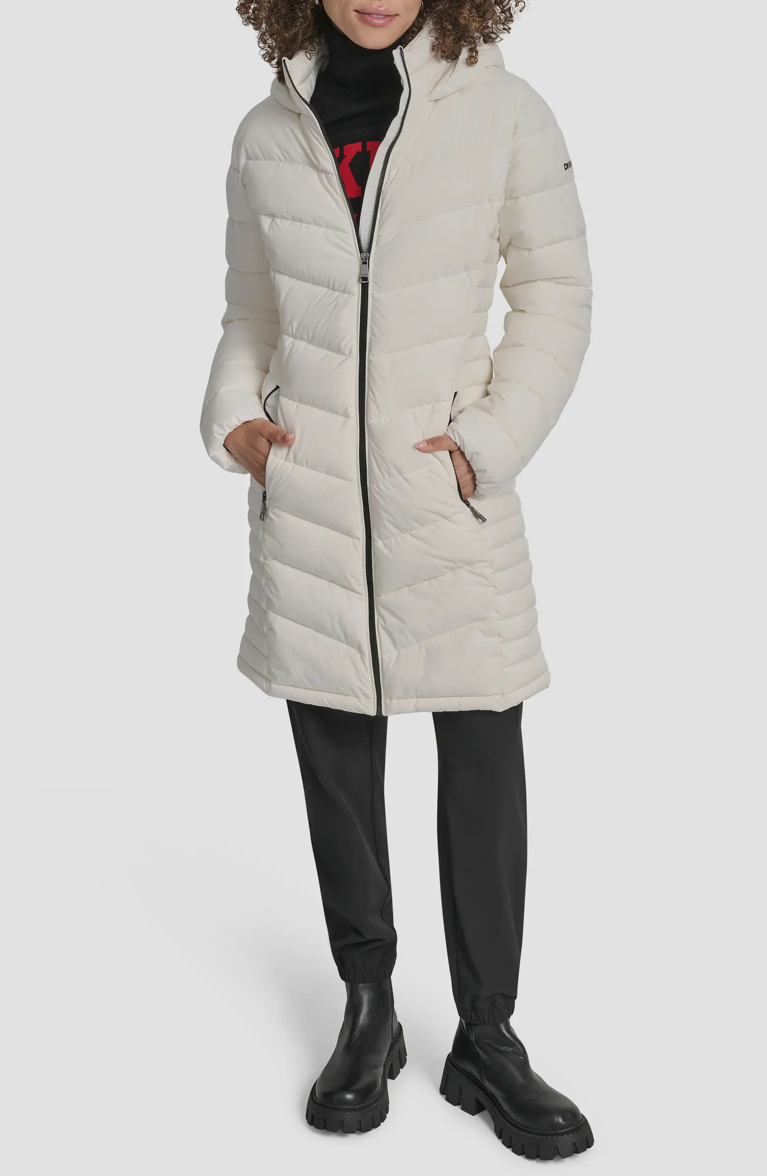 Cire Packable Hooded Longline Puffer Jacket | Nordstrom Rack