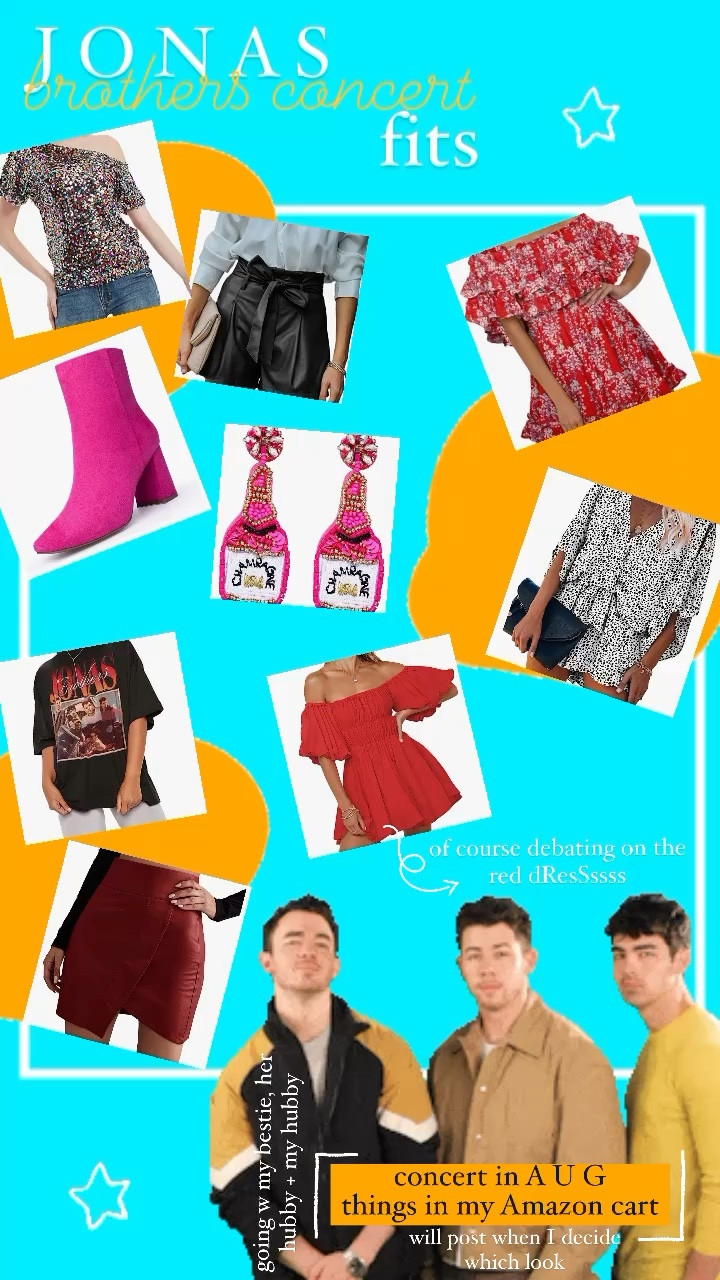high heels, red dress, red drEsSsSs 👠❤️

going to the JoBros with my bestie, my hubs and her hubs! it’s a JObro double dateeee! 

still deciding what I am going to wear so all of these are in my cart

are you going to the JOBROS?! let’s take a trip to YEAR 3000 together with these looks 

Concert Outfits 
Concert Fits
Double Date 
Jonas Brothers 

#LTKSeasonal #LTKFind #LTKstyletip