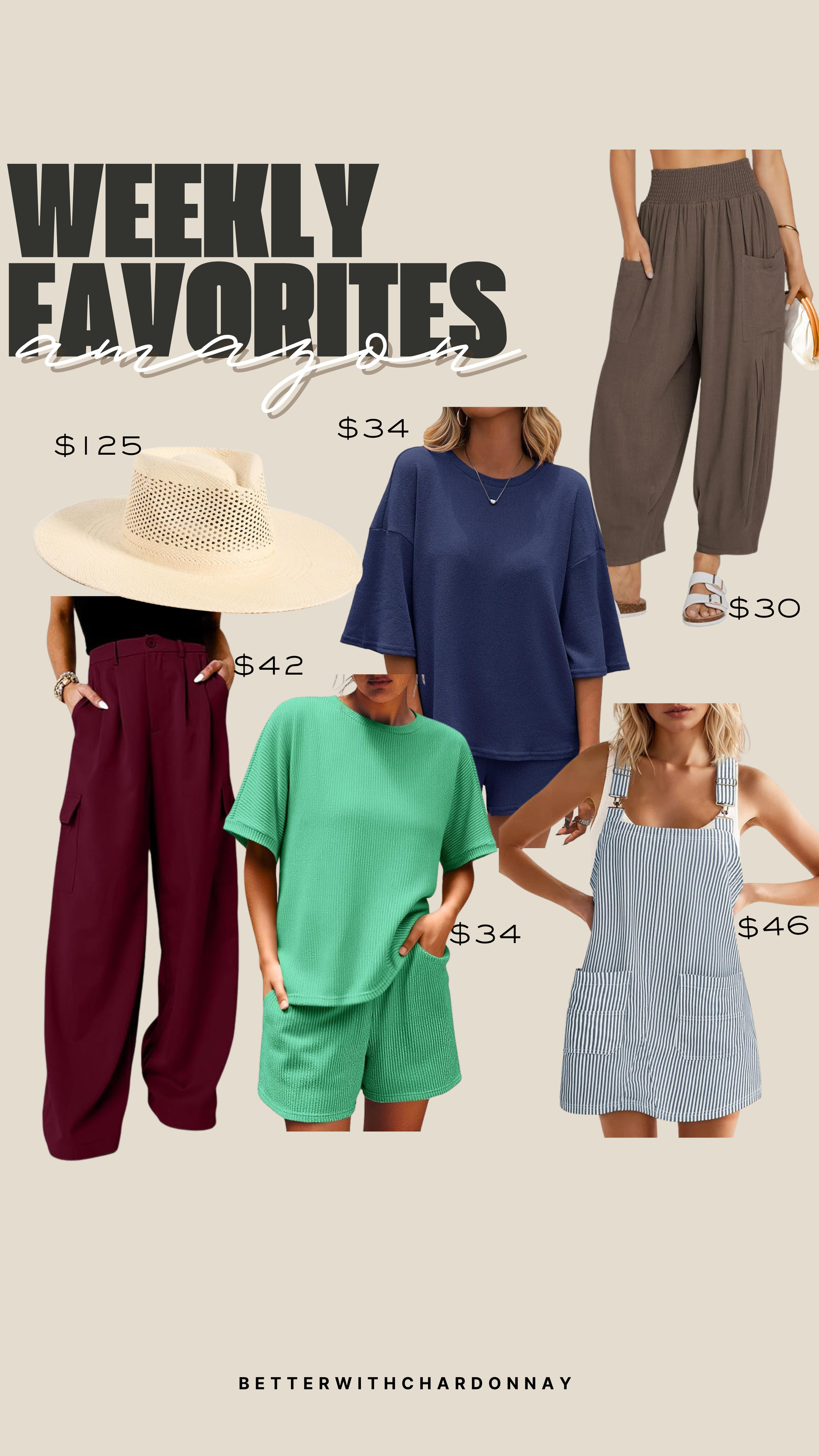 amazon weekly favorites!

amazon fashion, amazon overalls, amazon matching sets, midsize fashion, summer style 

 #LTKSeasonal #LTKFindsUnder50 #LTKFindsUnder100