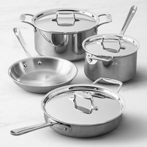 All-Clad D5® Stainless-Steel 7-Piece Cookware Set | Williams-Sonoma