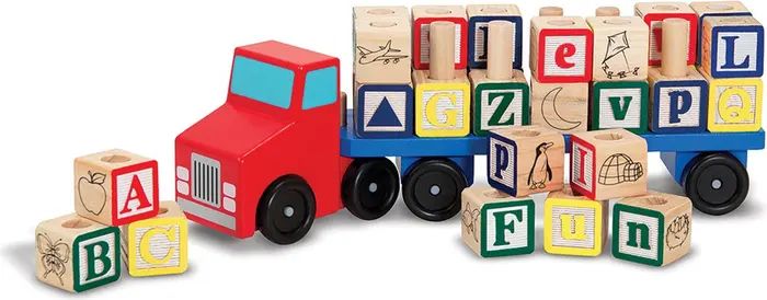 Alphabet Block Wooden Truck | Nordstrom Rack