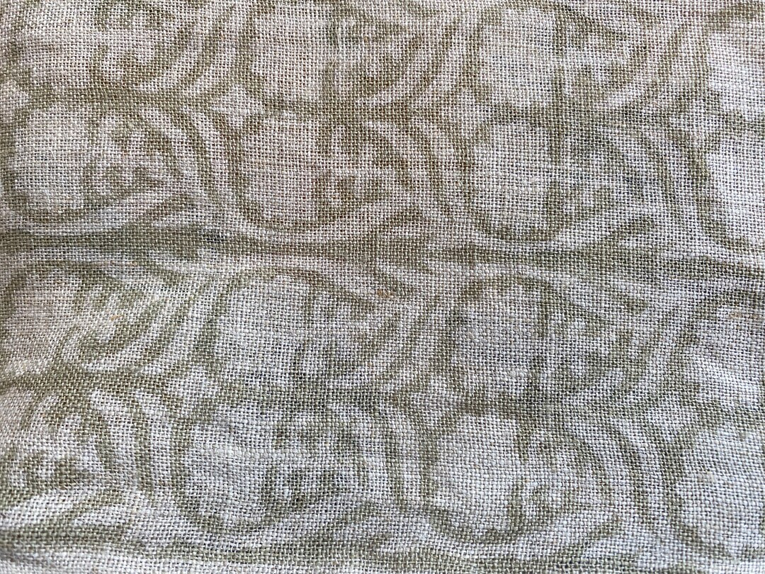 58 Inches Indian Hand Block Print Fabric, Indian Linen Fabric, Block Print Fabric, Designer Flora... | Etsy (US)