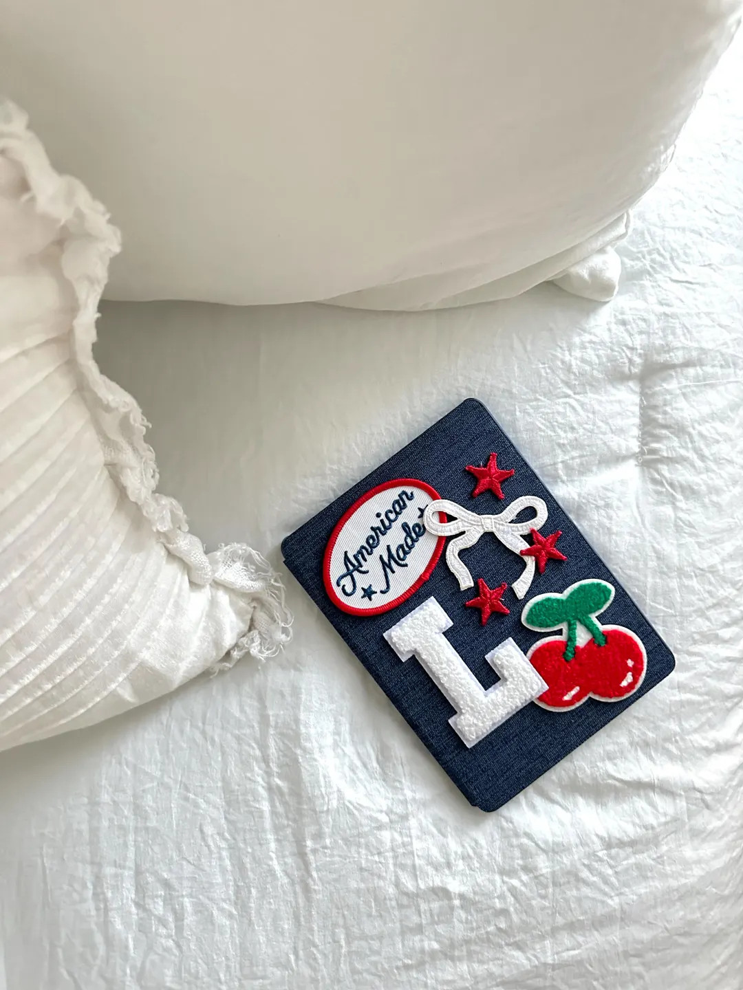 Bows and Cherries Embroidered Kindle Cover - Etsy | Etsy (US)