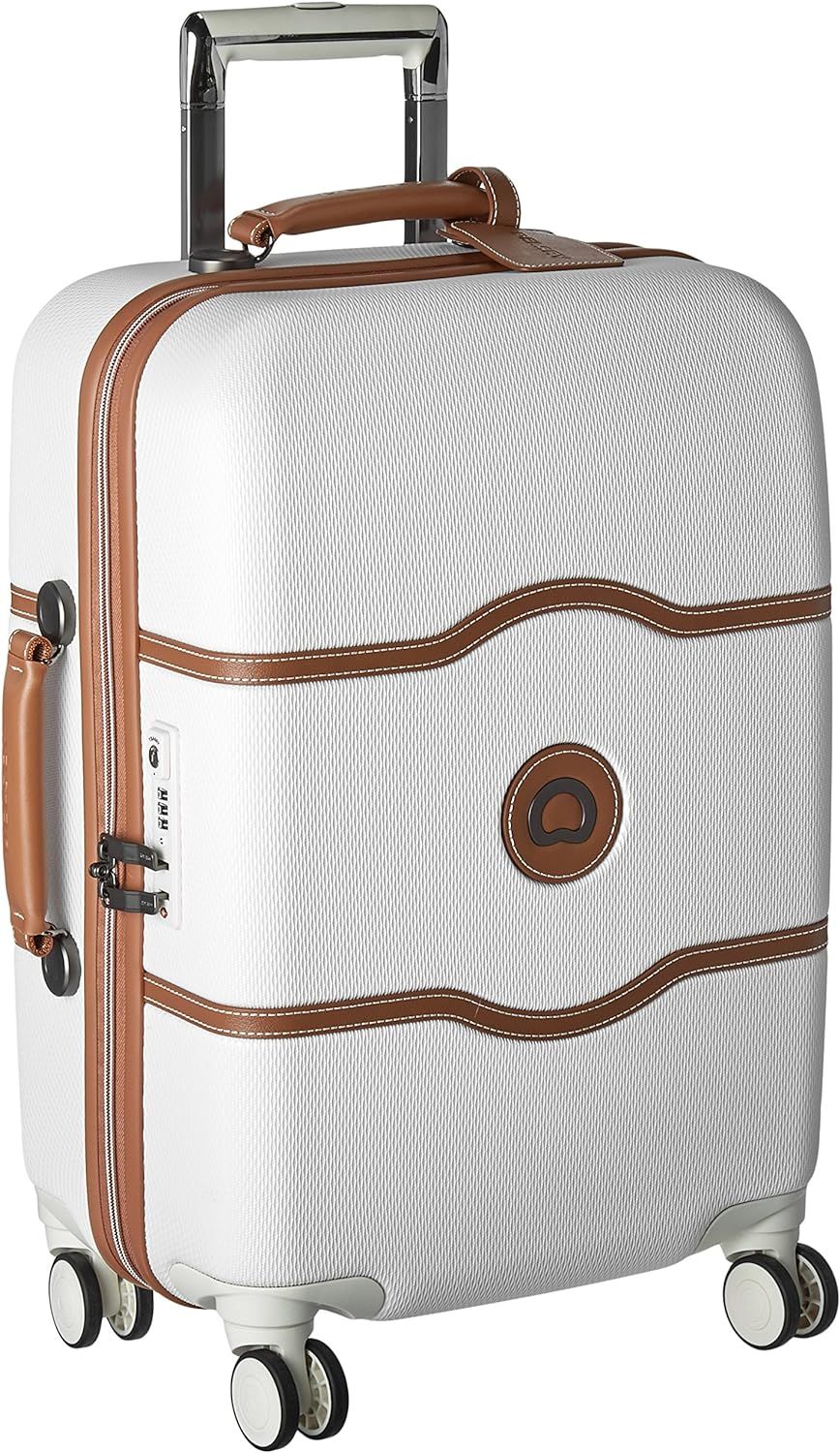 DELSEY Paris Chatelet Hard+ Hardside Luggage with Spinner Wheels, Champagne White, Carry-on 21 In... | Amazon (US)