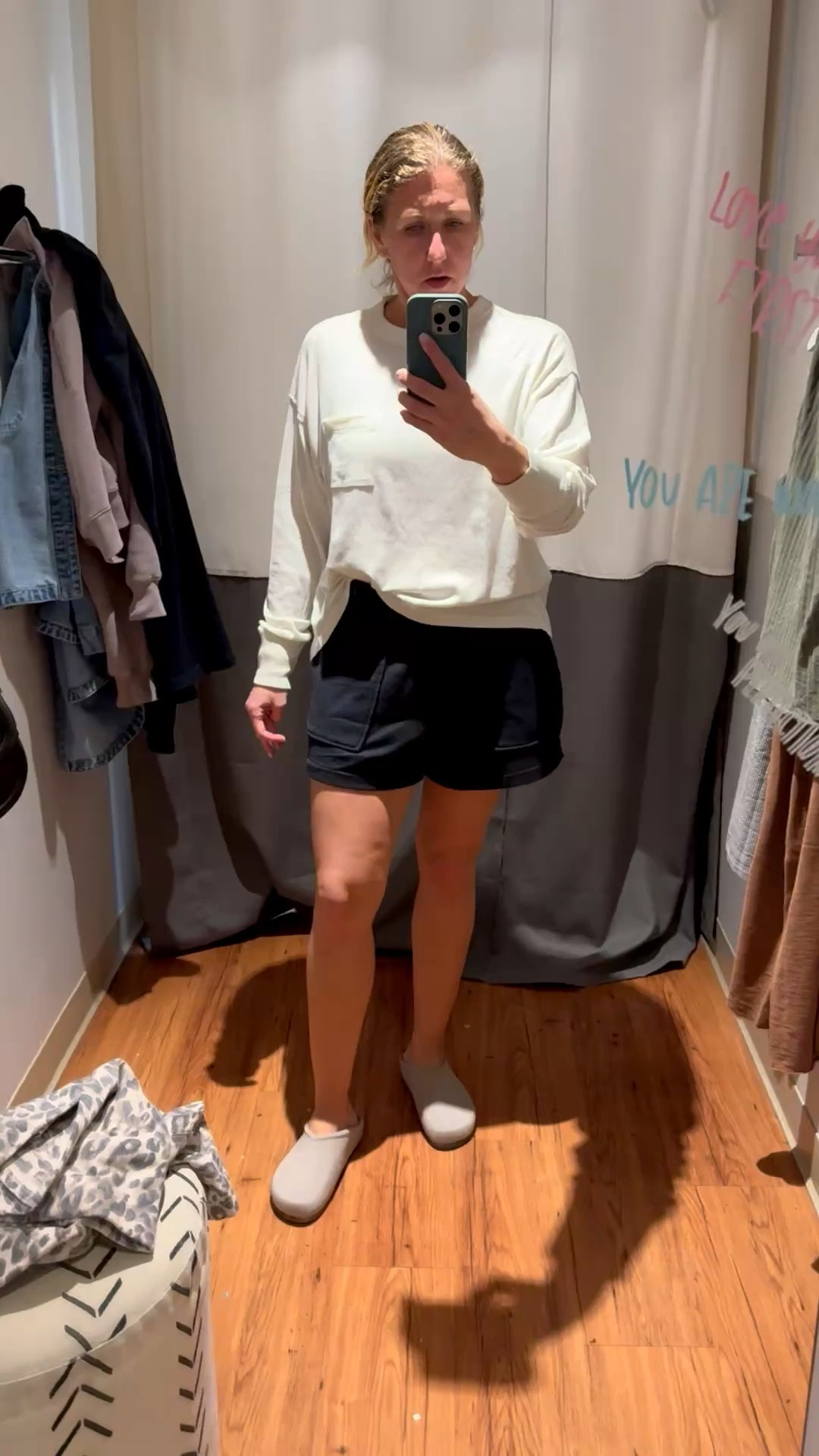 Comfy shorts (small) and a super soft shirt (small)

#aerie #comfy #cozy #organizeddwelling 

#LTKmomlife #LTKSpringSale #LTKootd