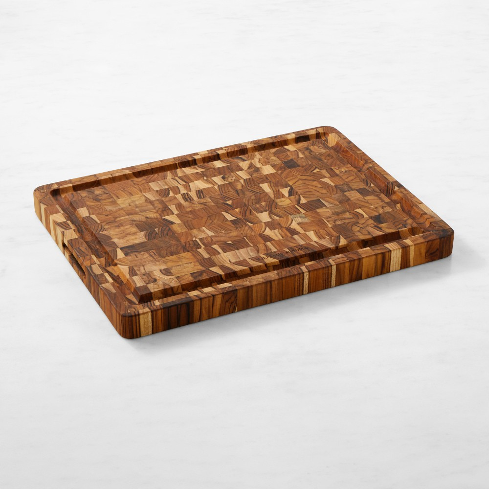 Williams Sonoma End-Grain Cutting & Carving Board, Teak | Williams-Sonoma