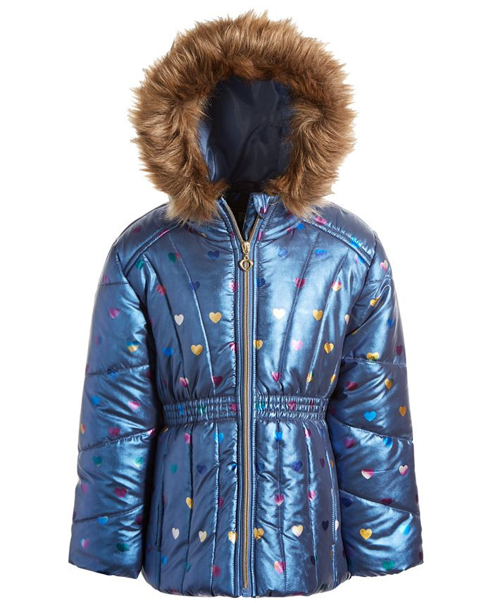 S Rothschild & CO Little Girls Metallic Printed Puffer Jacket & Reviews - Coats & Jackets - Kids ... | Macys (US)