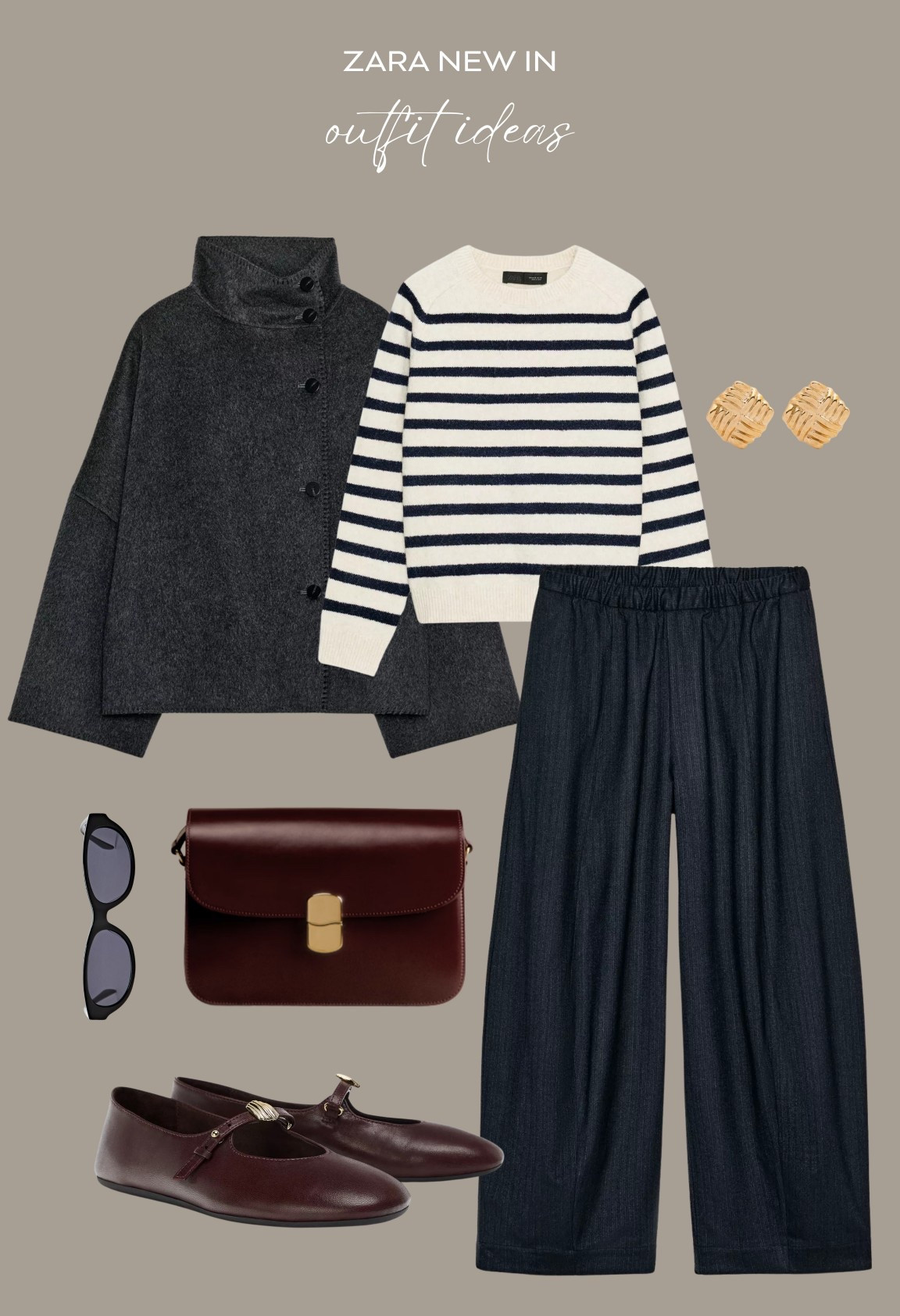 Zara new in outfits 

Winter fashion / striped knit / grey coat / burgundy flats / sezane bag / Parisian chic

#LTKwinter #LTKuk