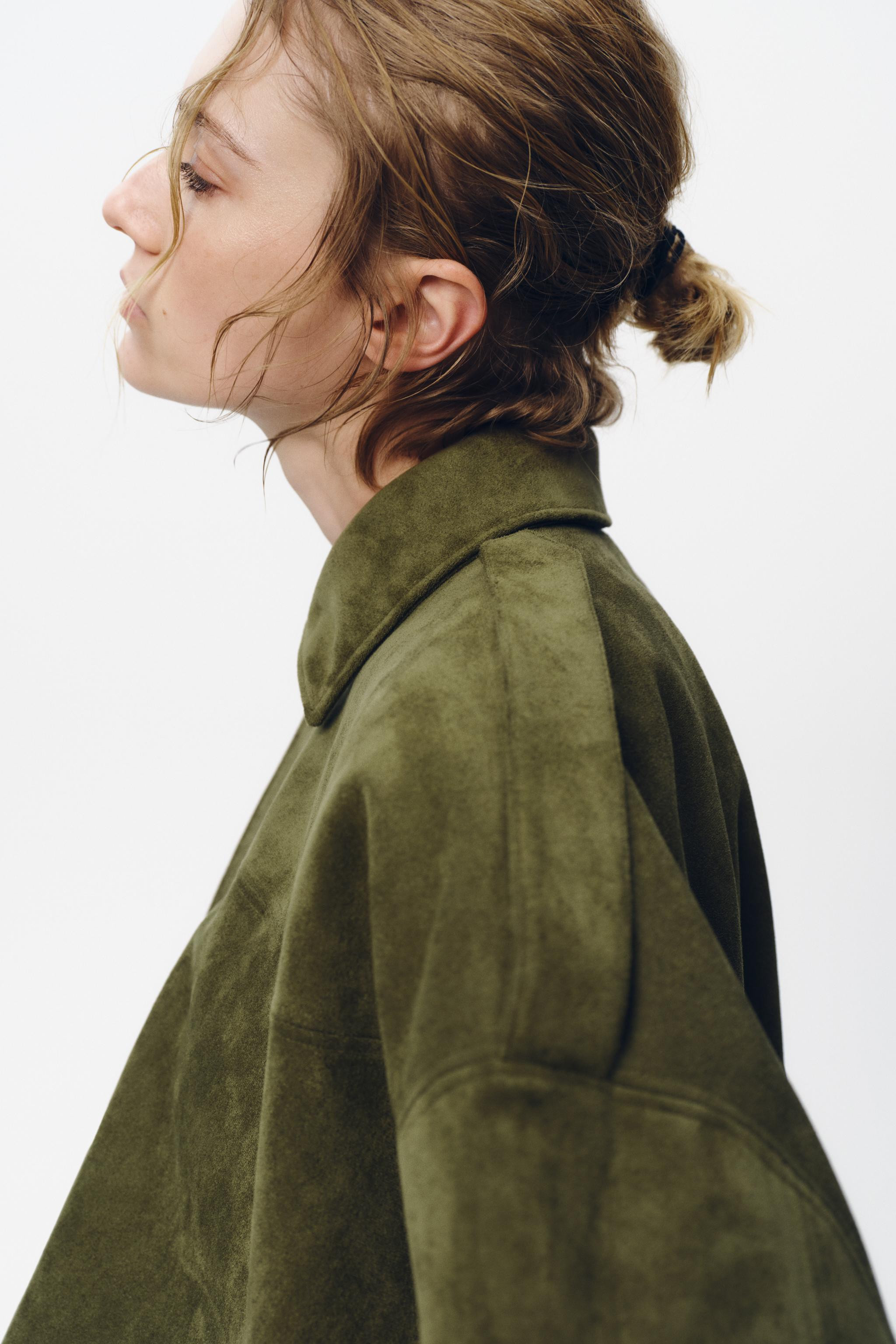 FAUX SUEDE BOMBER JACKET | Zara UK