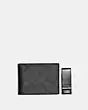Boxed Slim Billfold Wallet And Money Clip Set In Signature Canvas | Coach (CA)