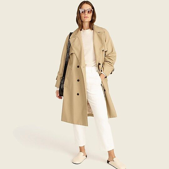 Relaxed trench coat in cotton-canvas | J.Crew US