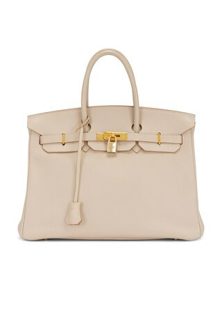 Hermes Togo Birkin 35 Handbag in Beige | FWRD 