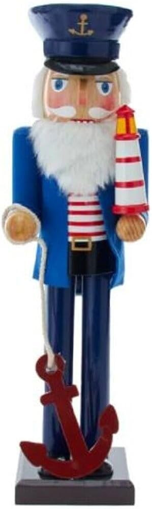 Kurt S. Adler 15-Inch Sailor Nutcracker with Anchor and Lighthouse | Amazon (US)