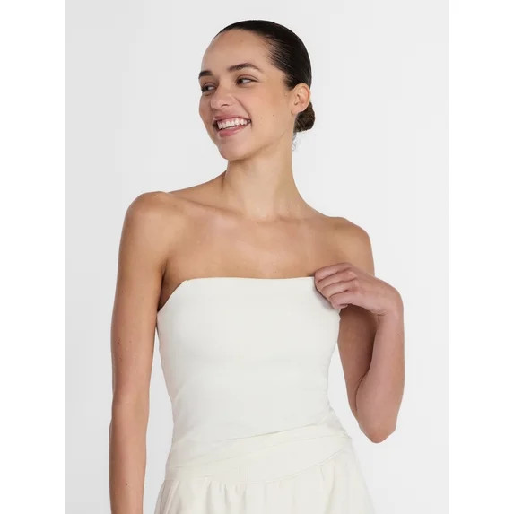 Athletic Works Women's Cotton-Blend Tube Top, Sizes XS-XXXL | Walmart (US)