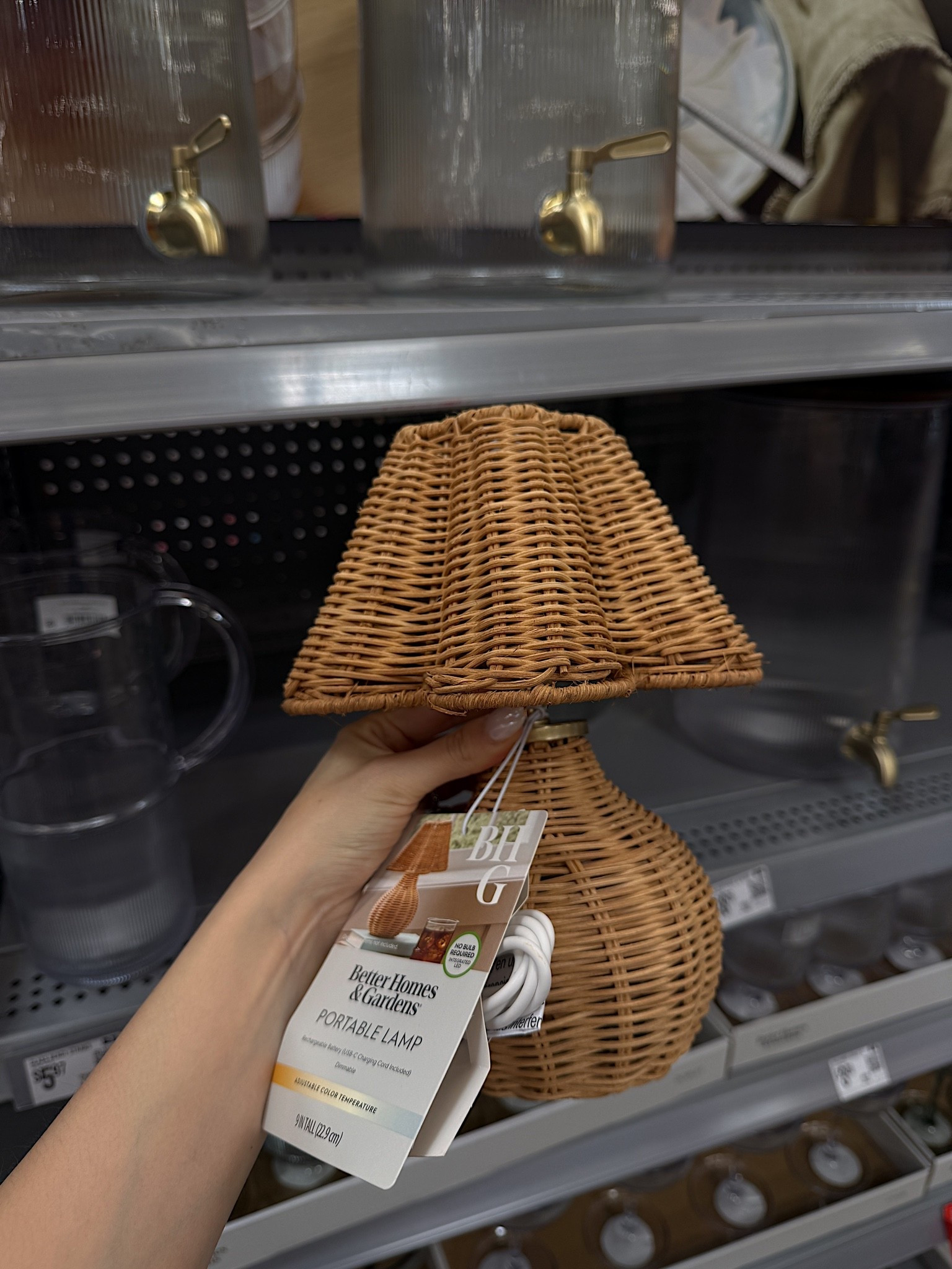 This cute little lamp from Walmart looks & feels so high end!!  Love that it’s portable!! 😍

#LTKHome