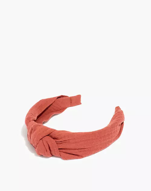 Knotted Covered Headband | Madewell